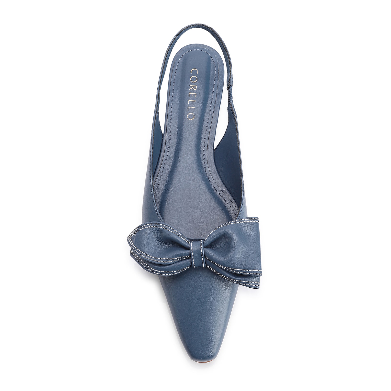 Scarpin Couro Azul
