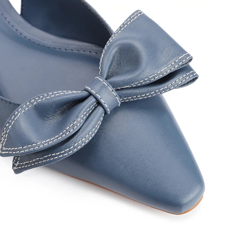 Scarpin Couro Azul - imagem 6