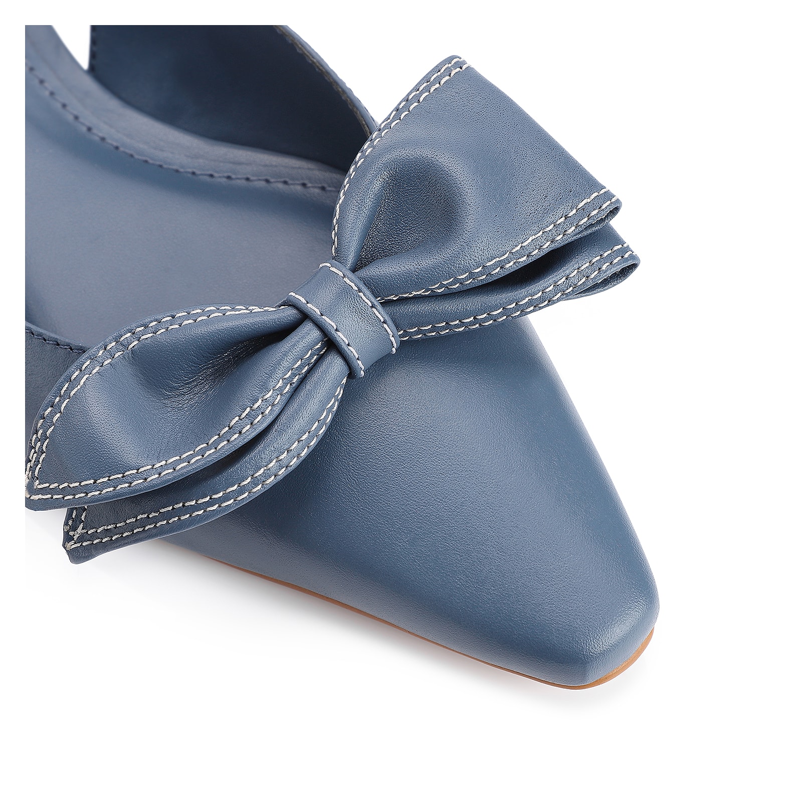 Scarpin Couro Azul