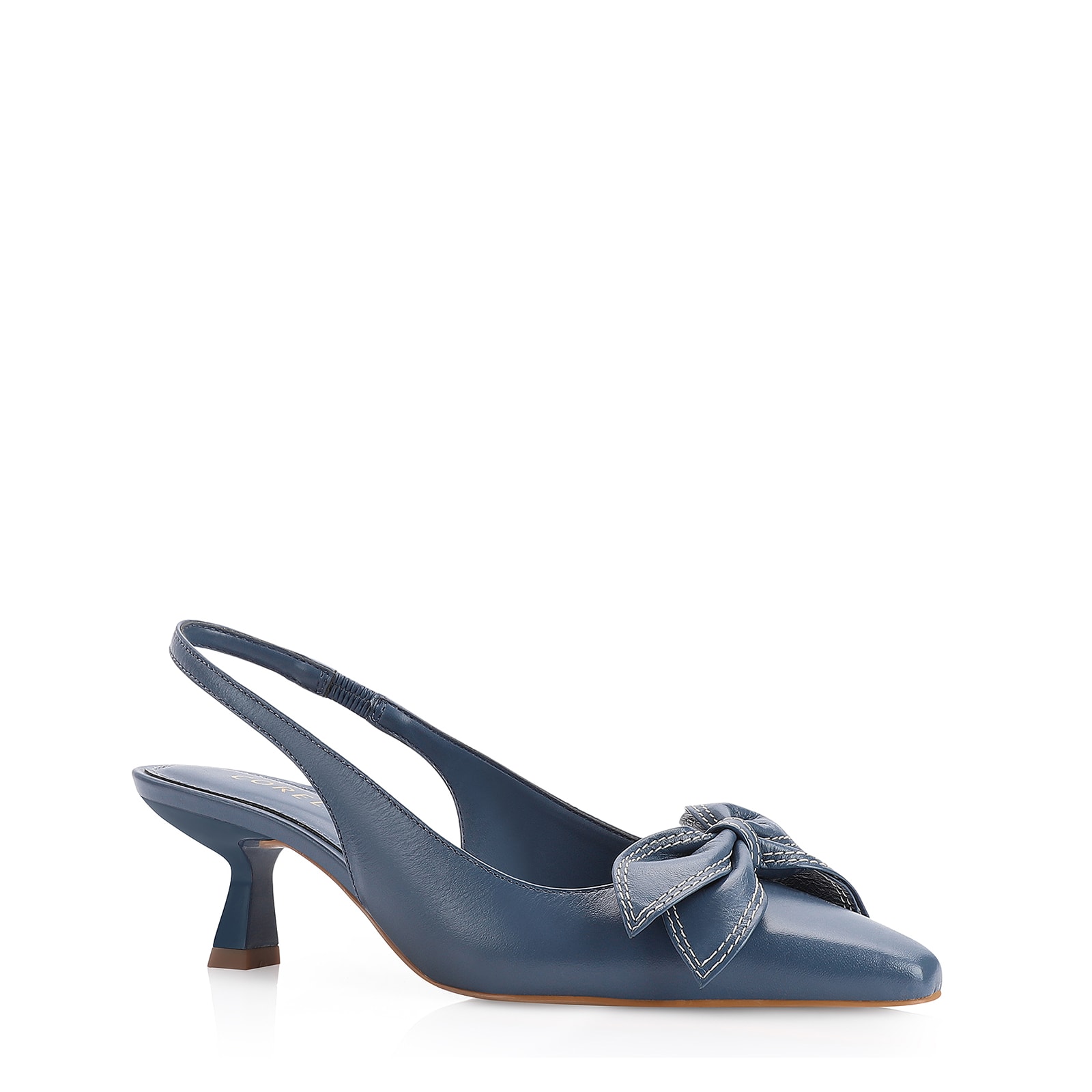 Scarpin Couro Azul