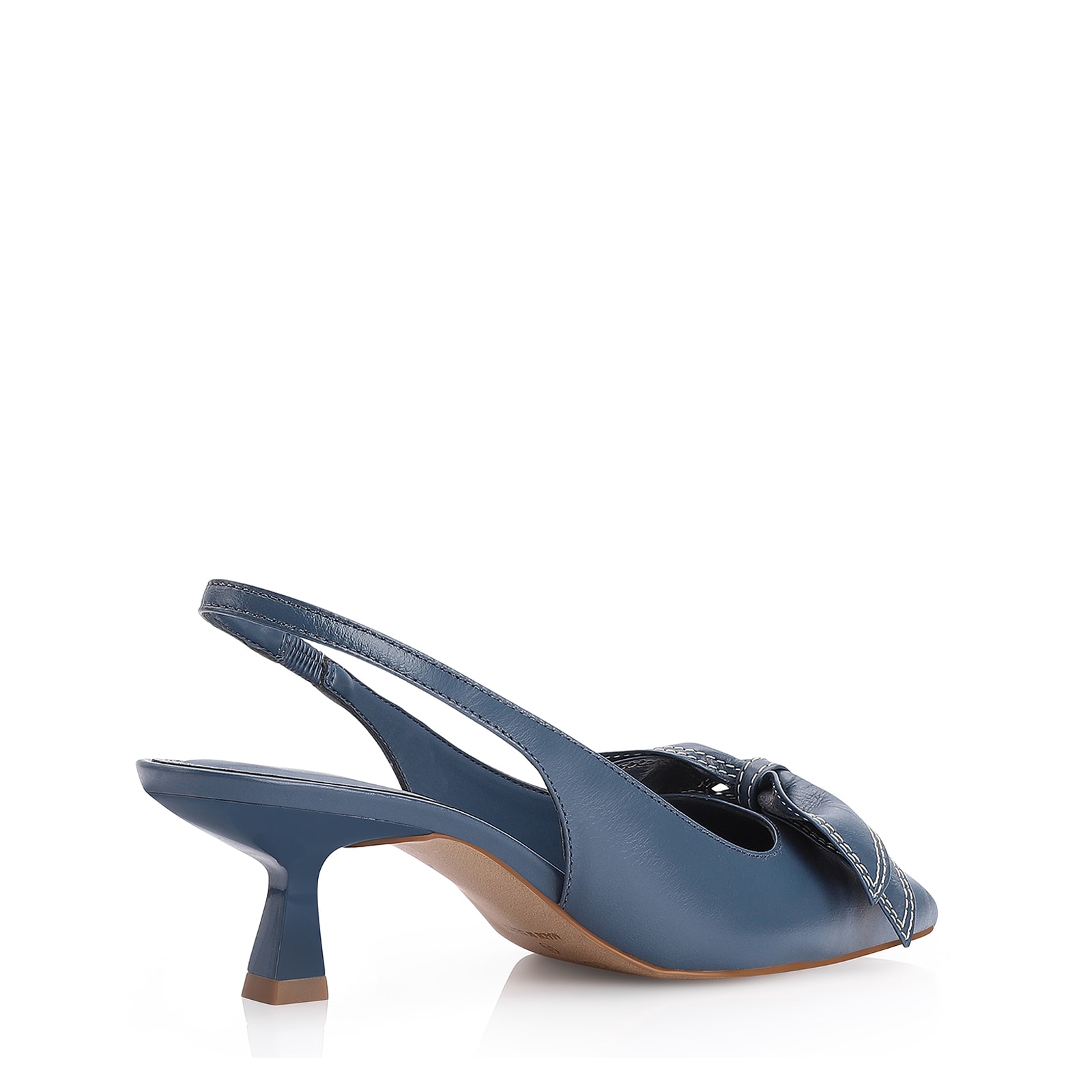 Scarpin Couro Azul