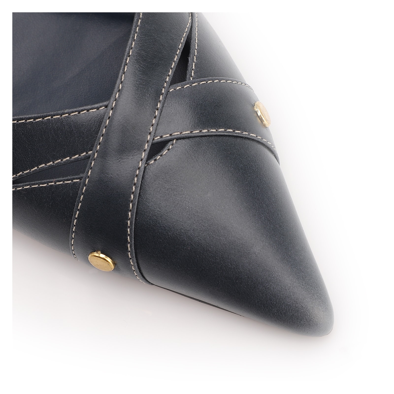 Scarpin Couro Azul