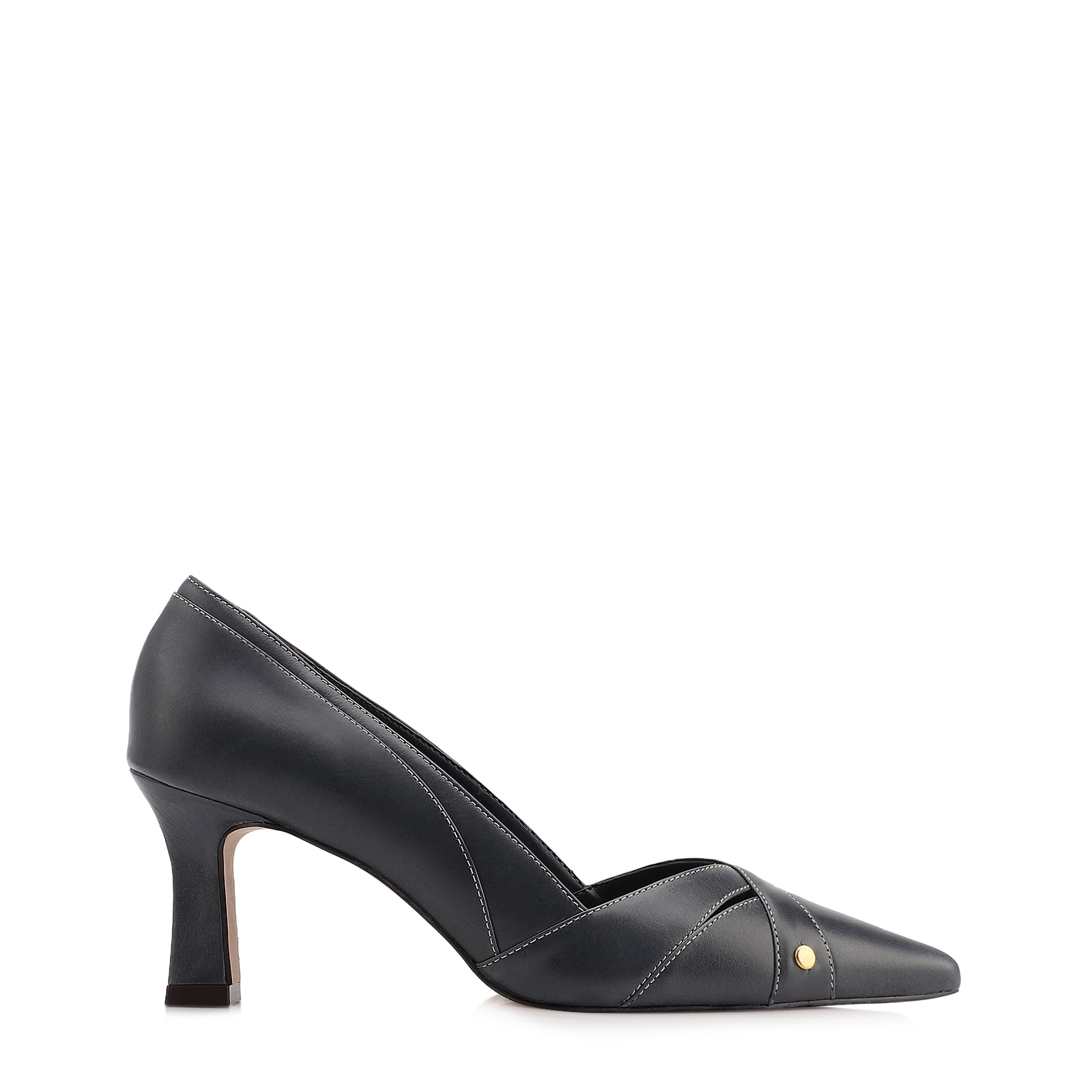 Scarpin Couro Azul