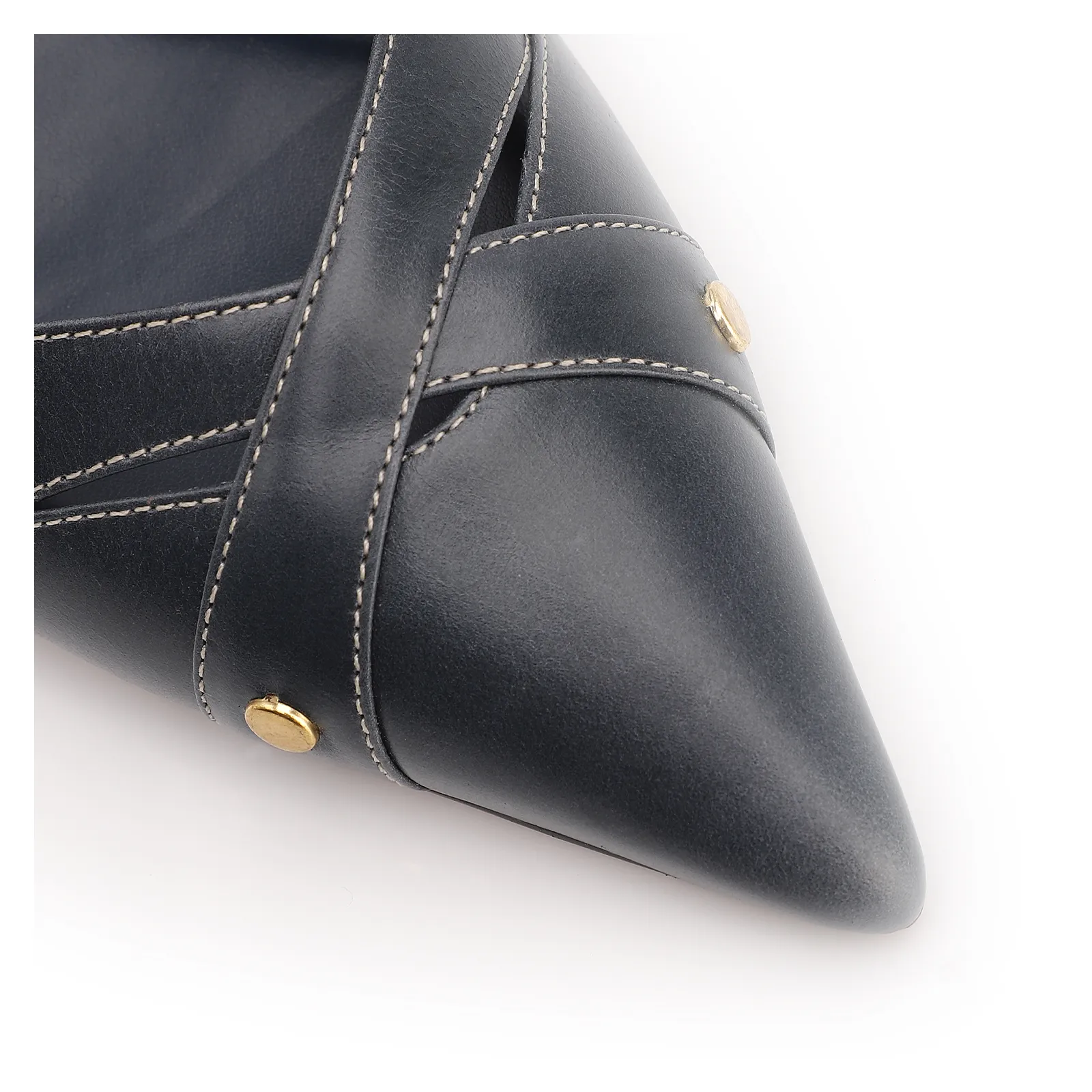 Scarpin Couro Azul