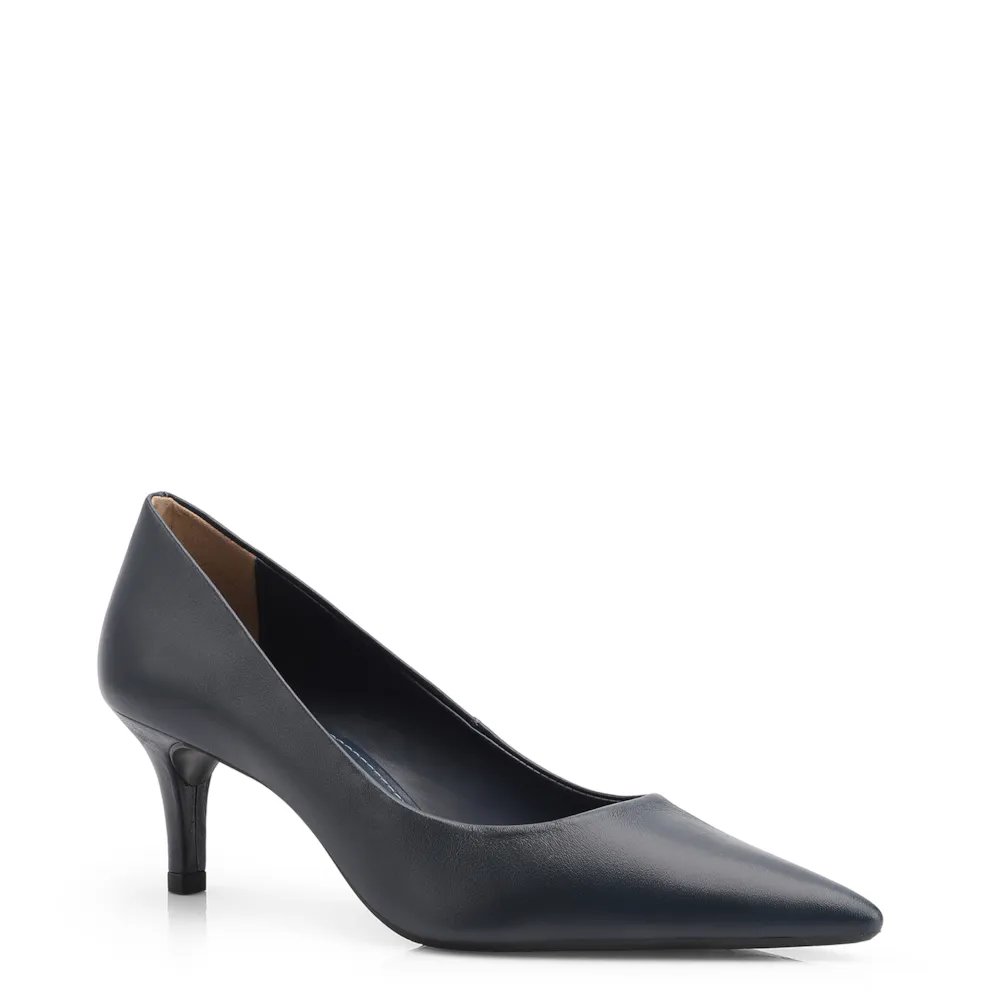Scarpin Couro Azul