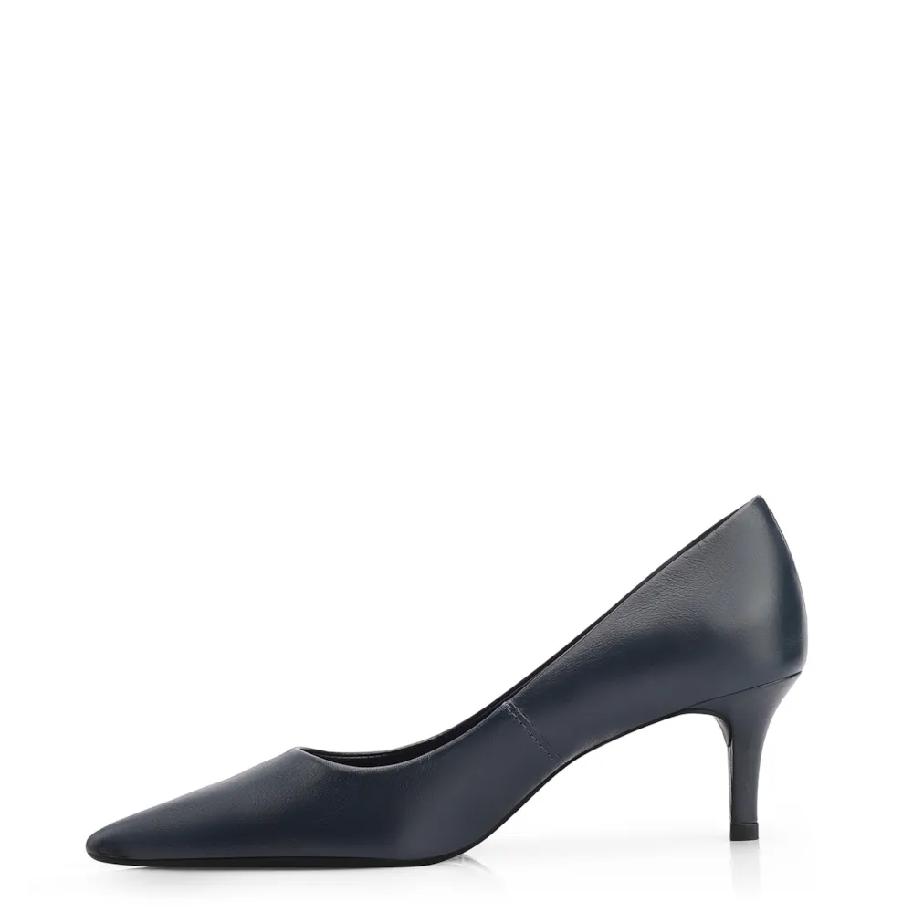 Scarpin Couro Azul - imagem 5