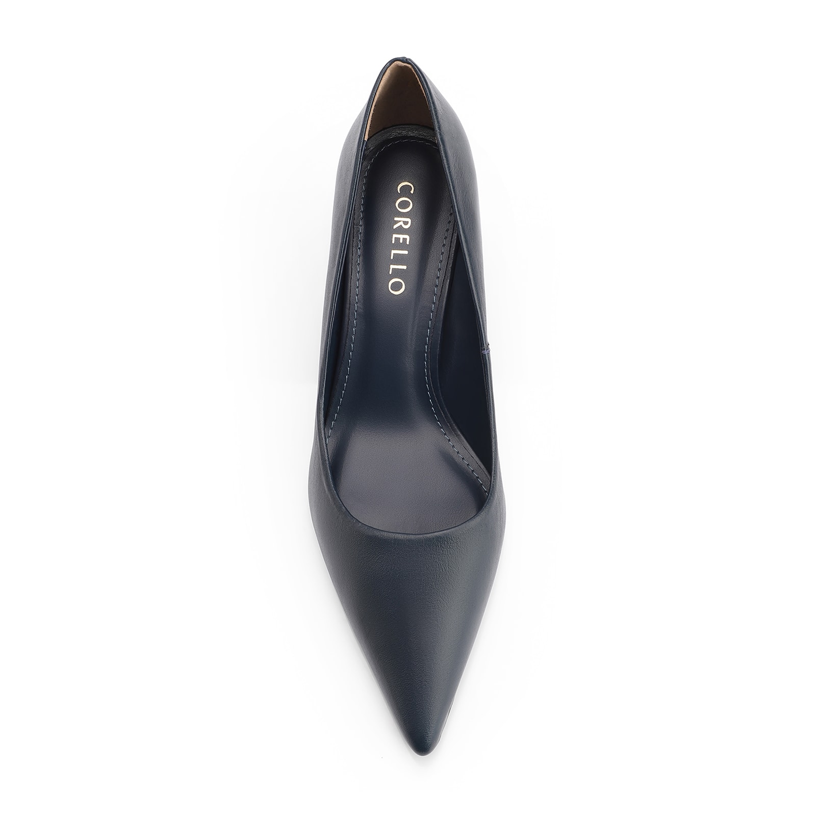 Scarpin Couro Azul