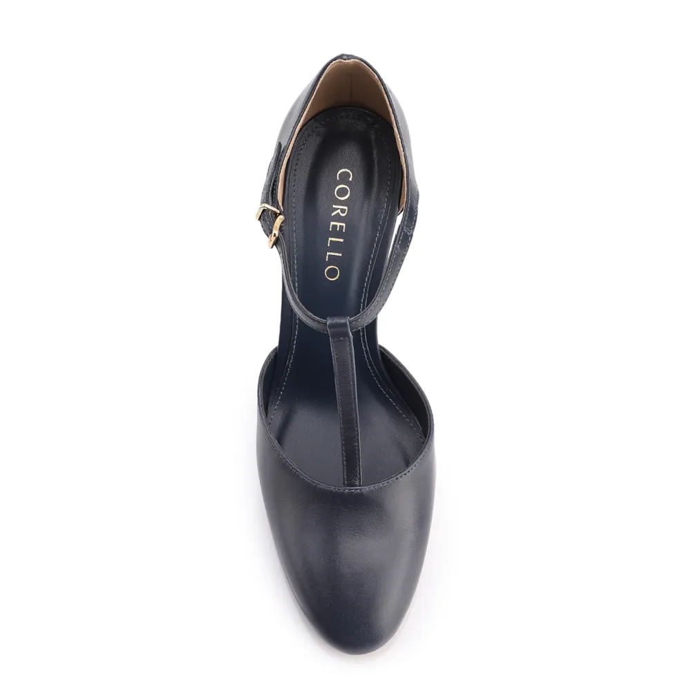 Scarpin Couro Azul - imagem 4