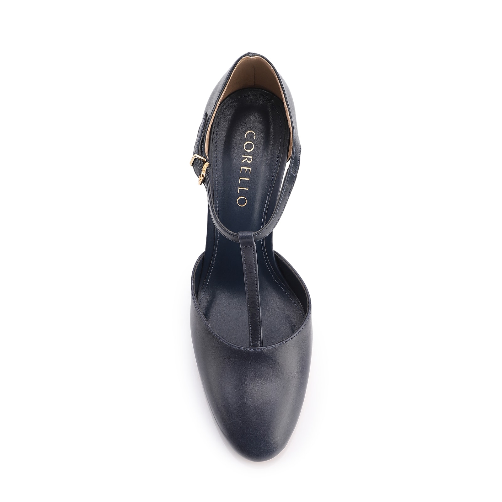 Scarpin Couro Azul