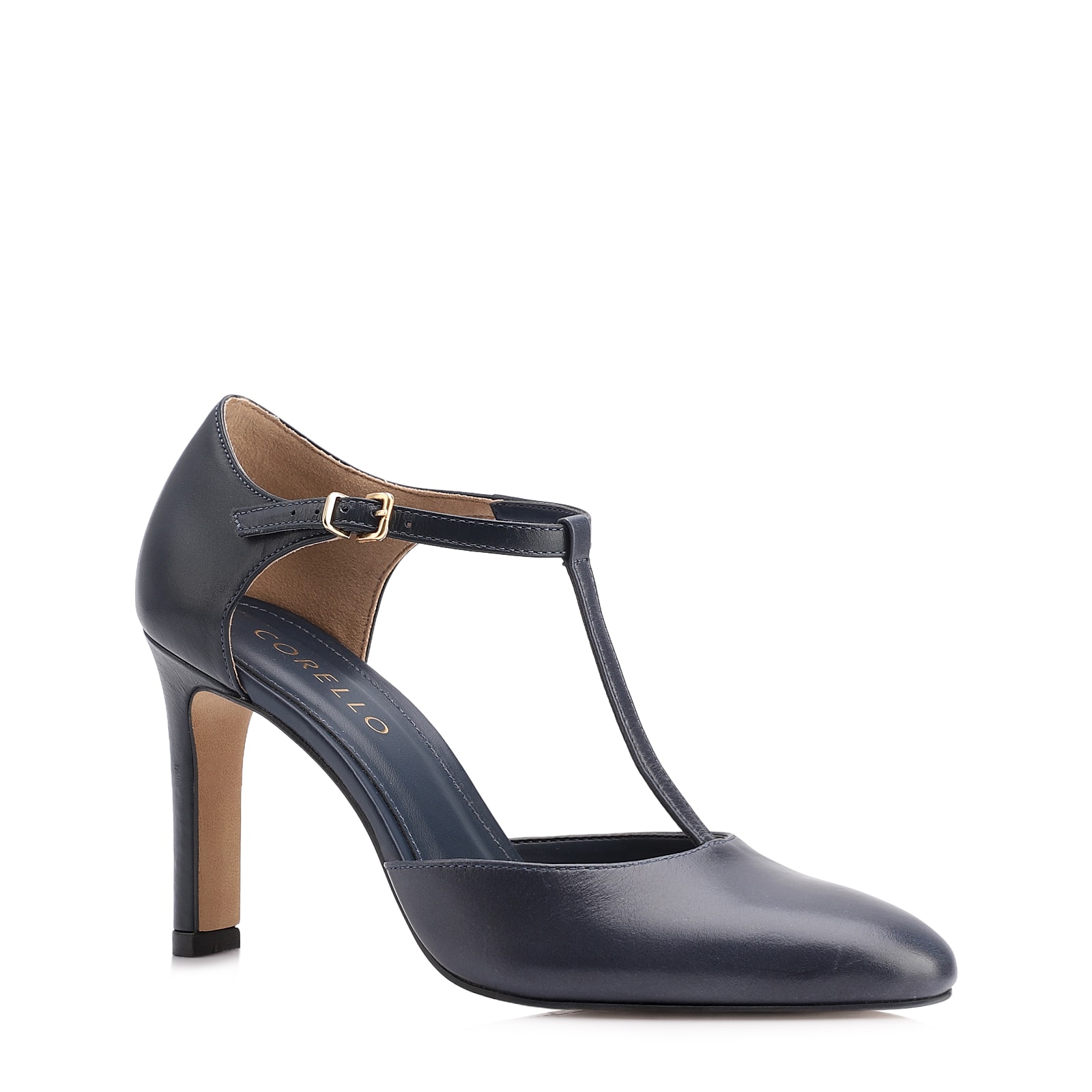 Scarpin Couro Azul