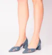 Scarpin Couro Azul - imagem 2