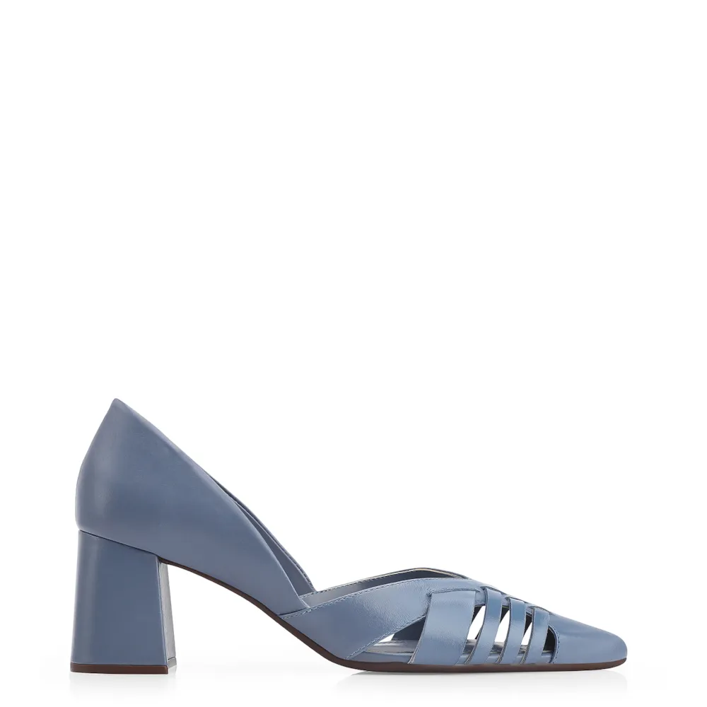 Scarpin Couro Azul - imagem 3