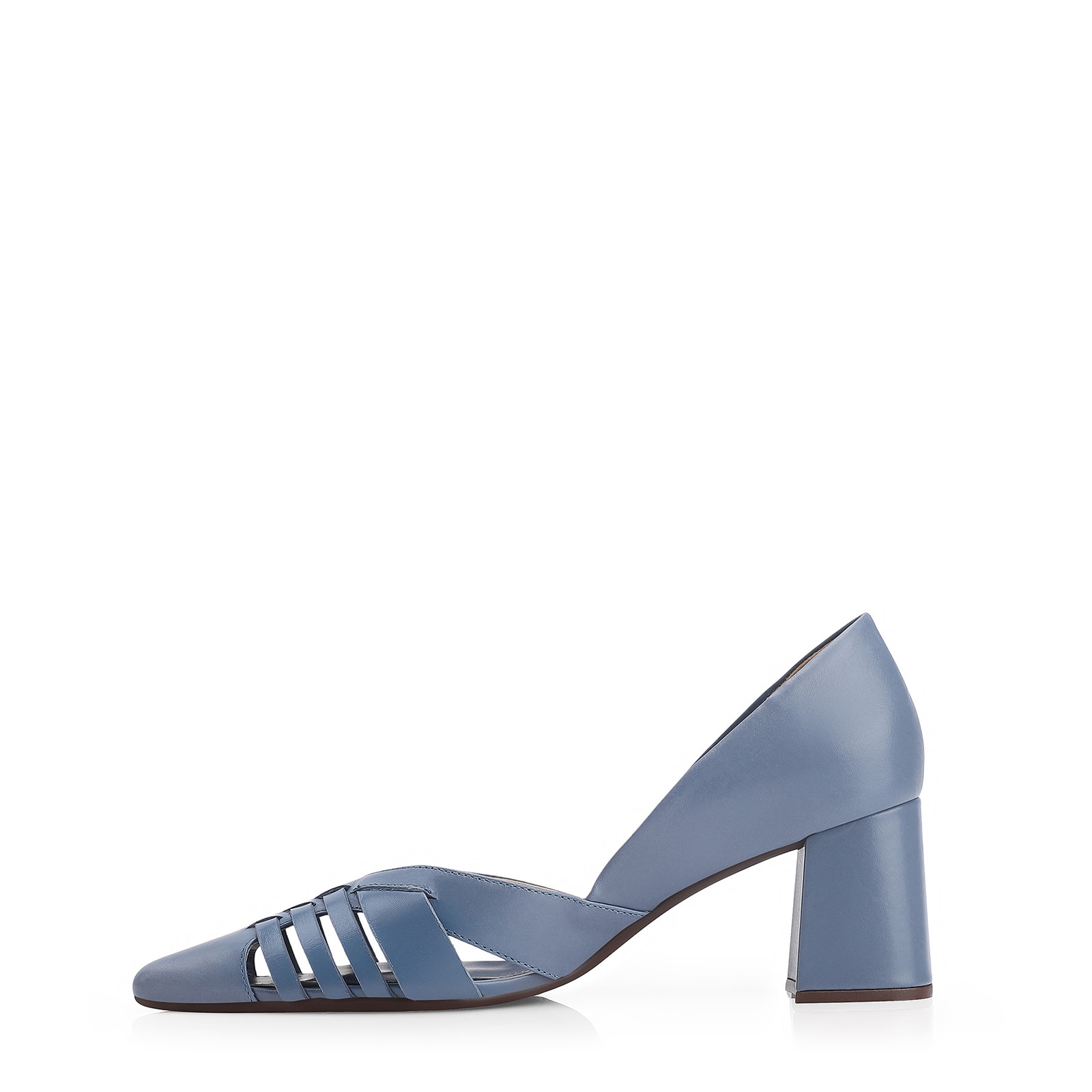 Scarpin Couro Azul