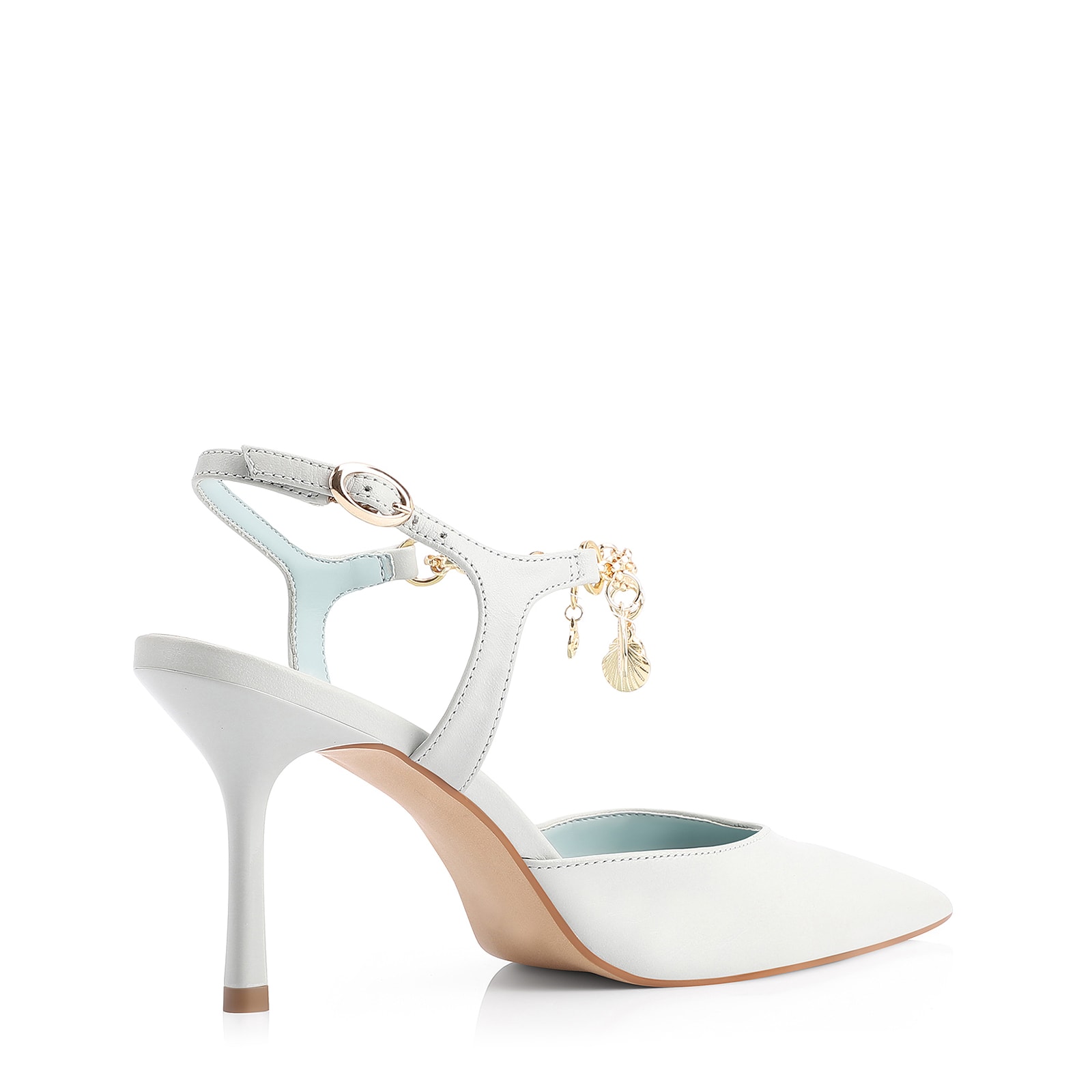 Scarpin Couro Azul