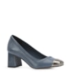 Scarpin Couro Azul Jeans - imagem 1