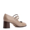 Scarpin Couro Bege - imagem 3