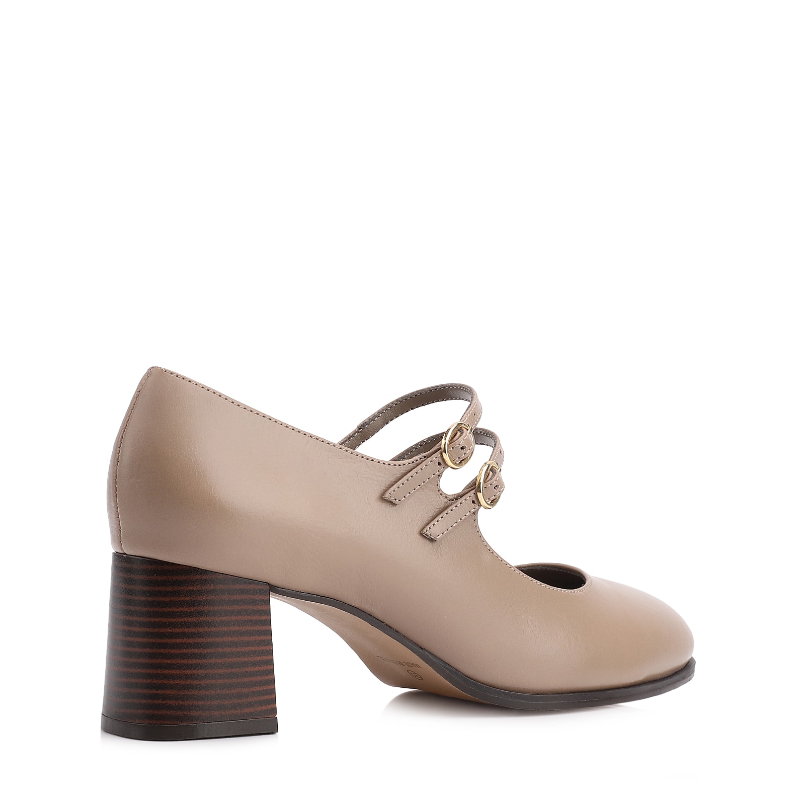 Scarpin Couro Bege