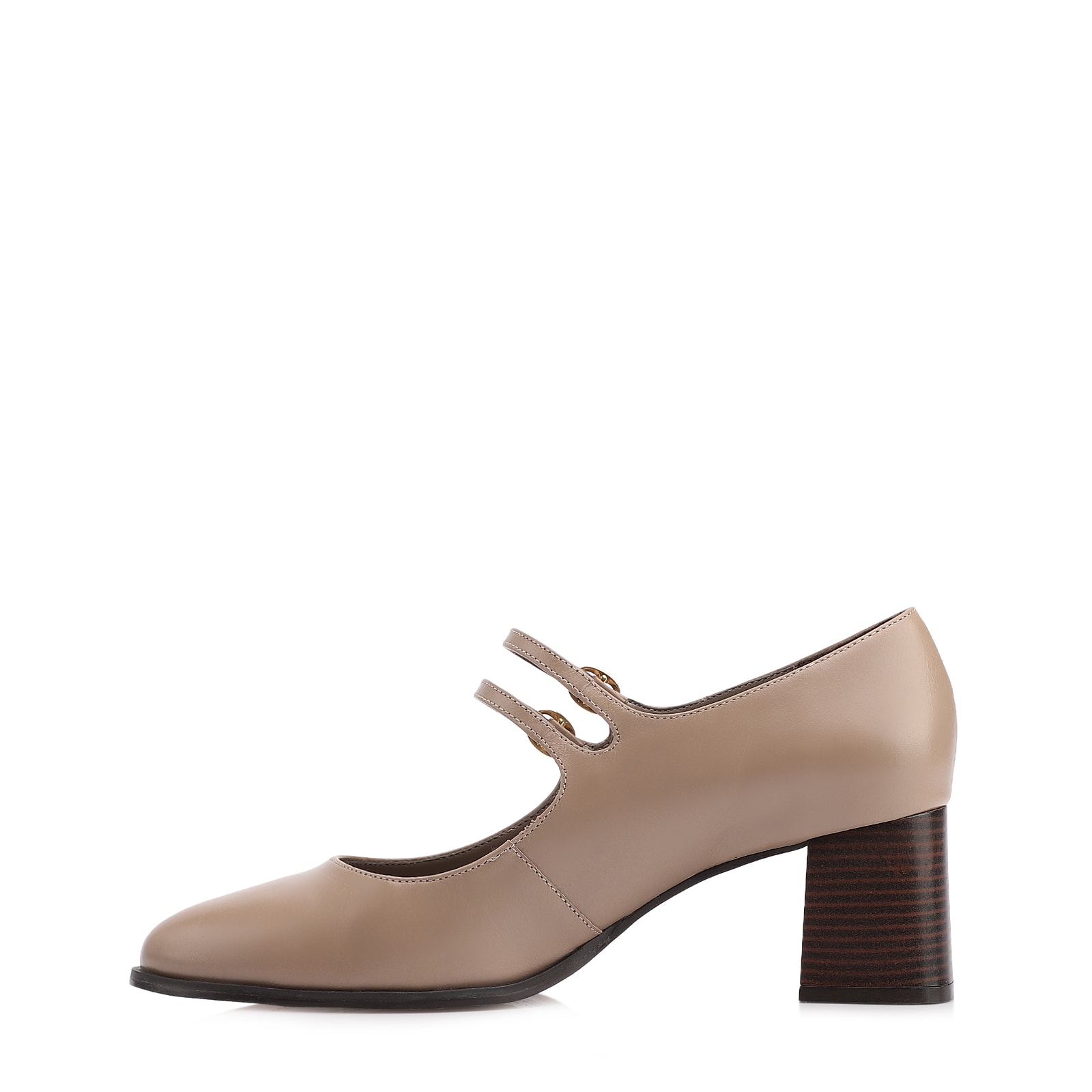 Scarpin Couro Bege