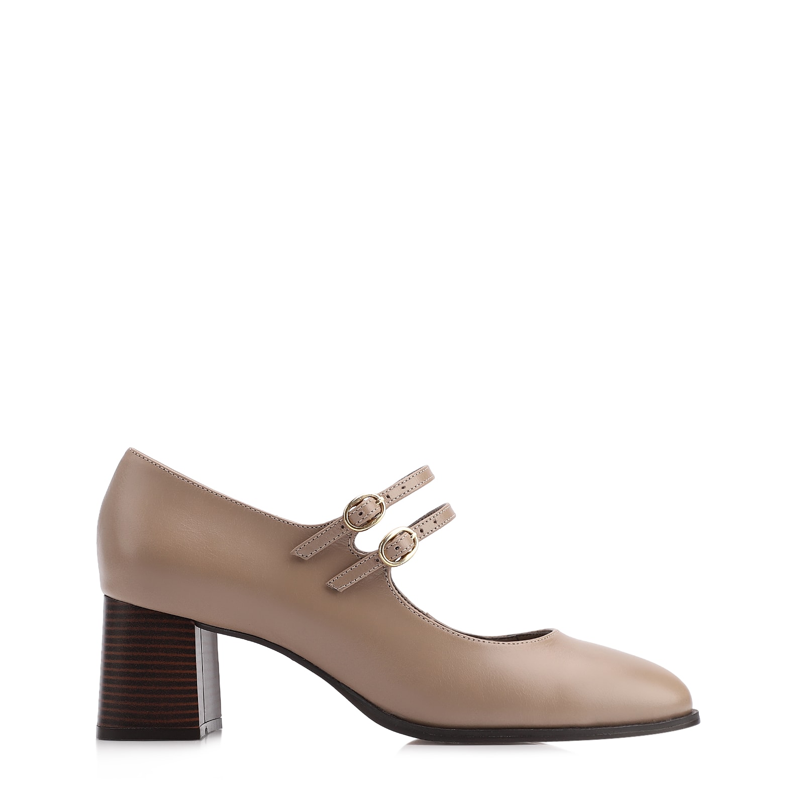 Scarpin Couro Bege