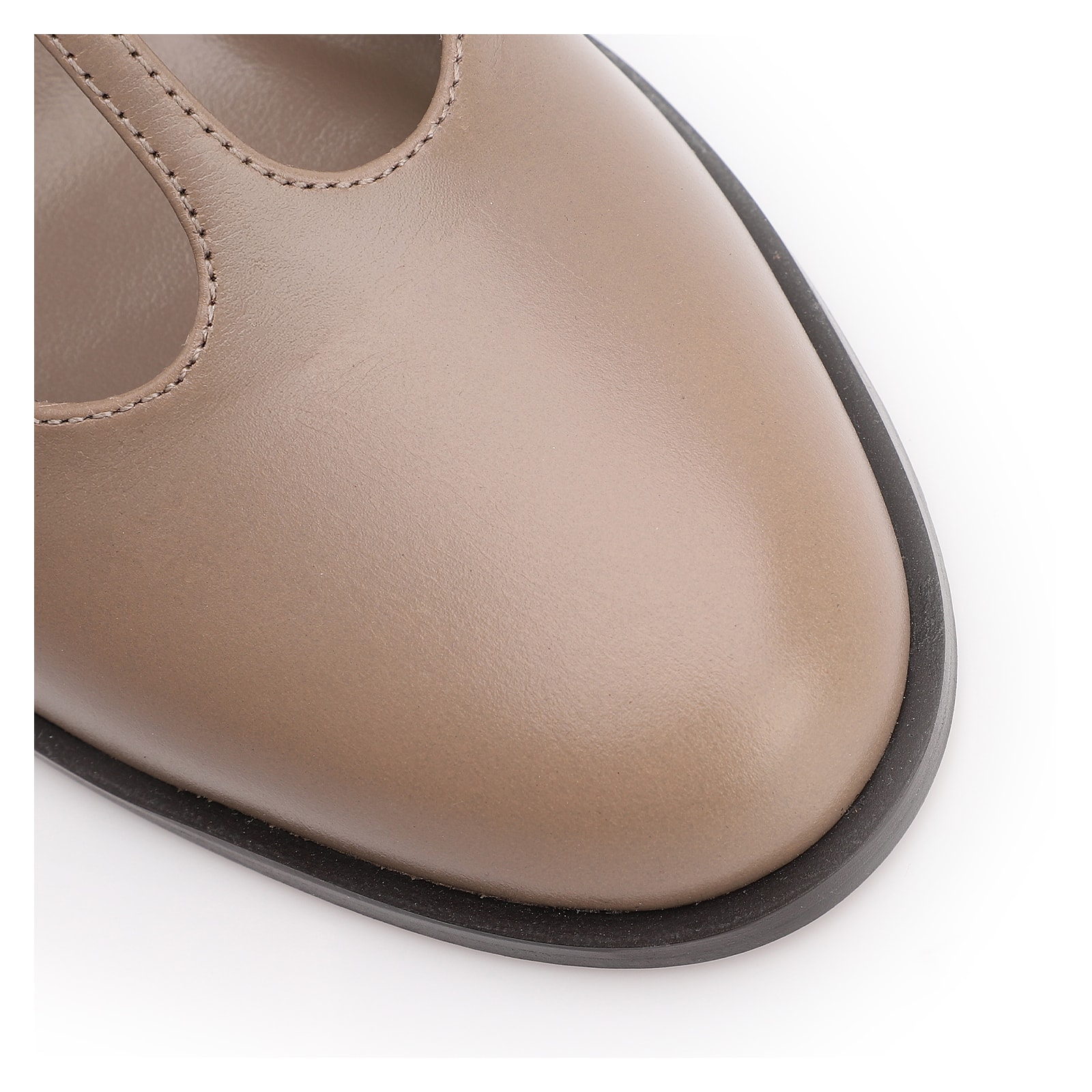 Scarpin Couro Bege