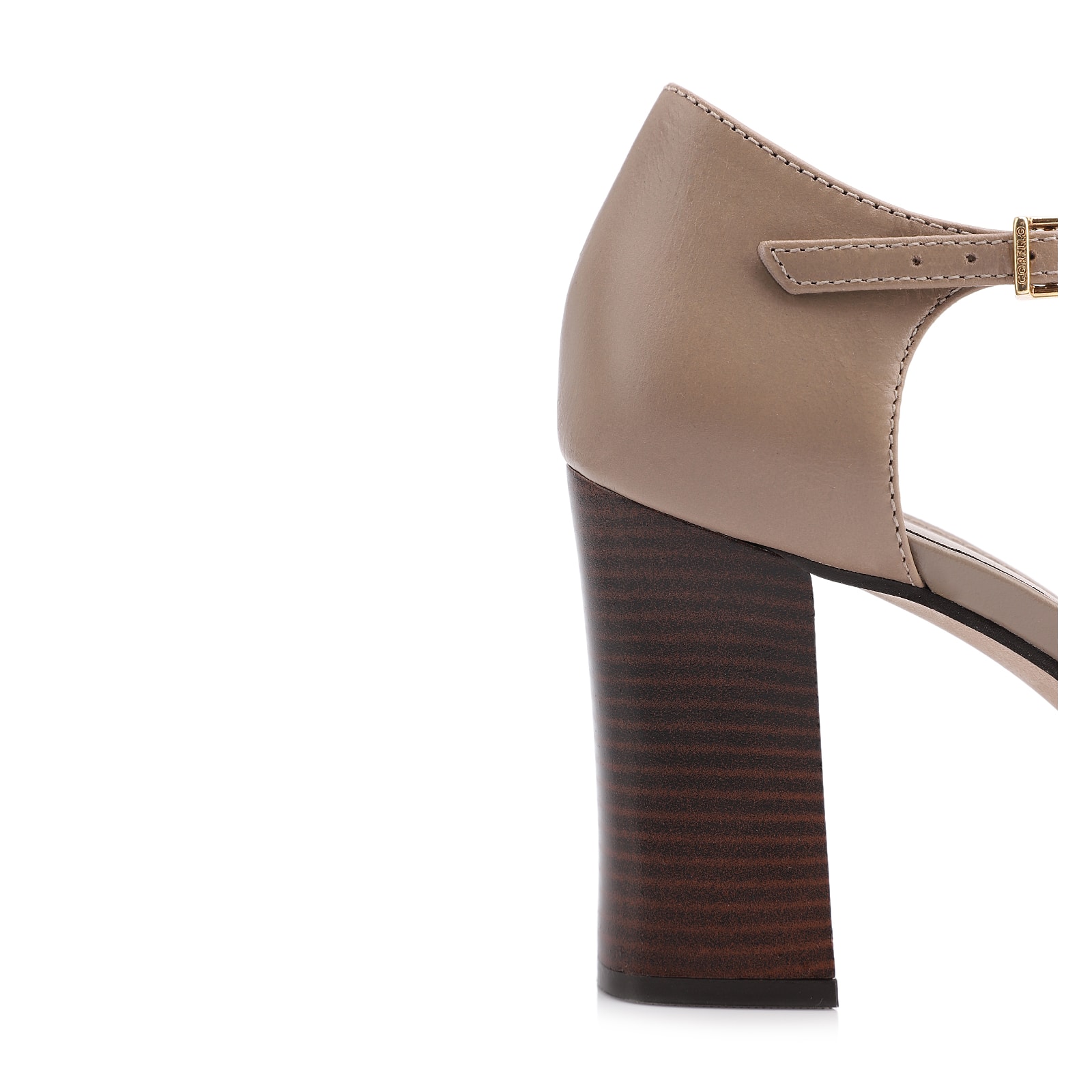 Scarpin Couro Bege