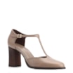 Scarpin Couro Bege - imagem 1