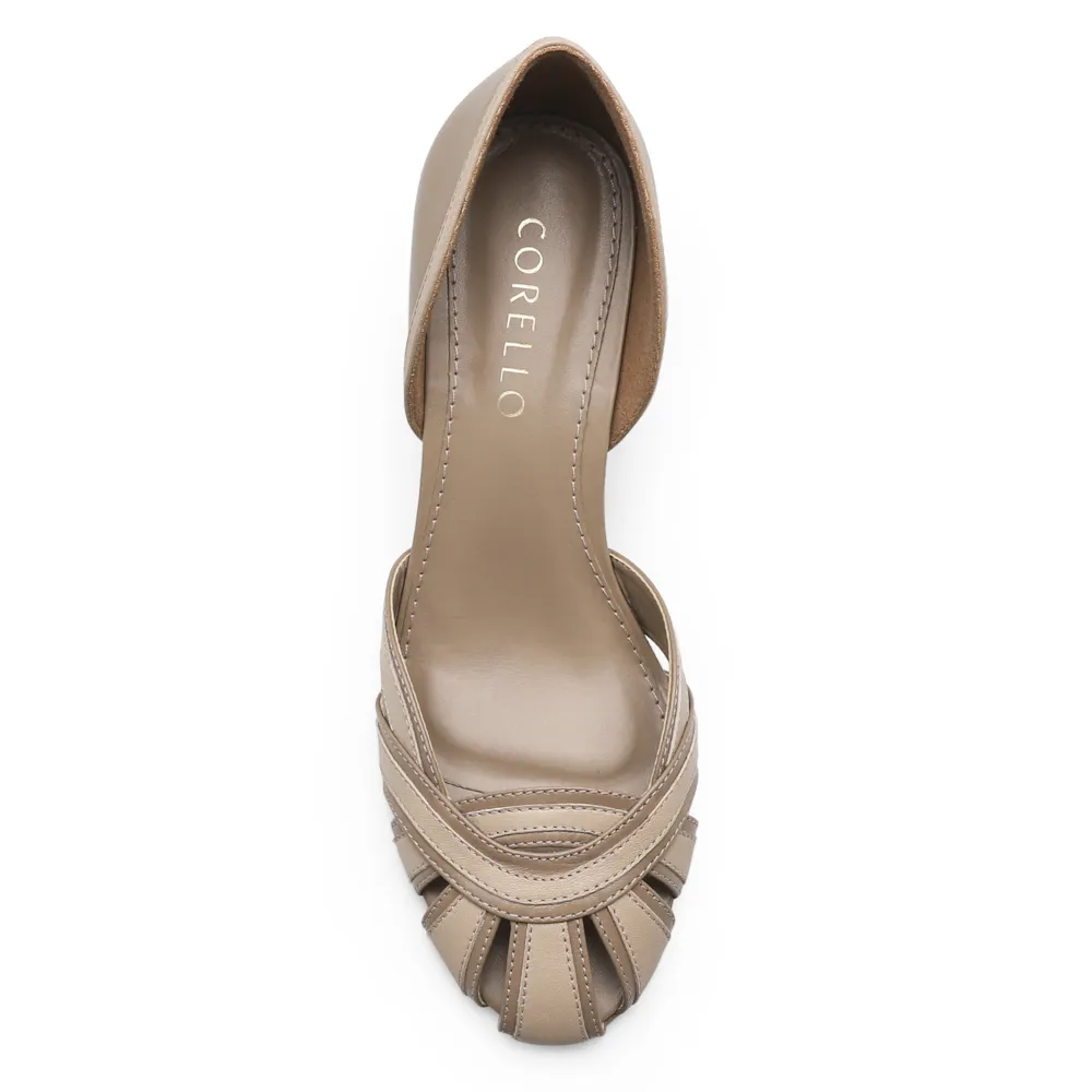 Scarpin Couro Bege - imagem 5