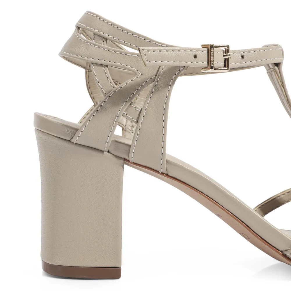 Scarpin Couro Bege - imagem 8