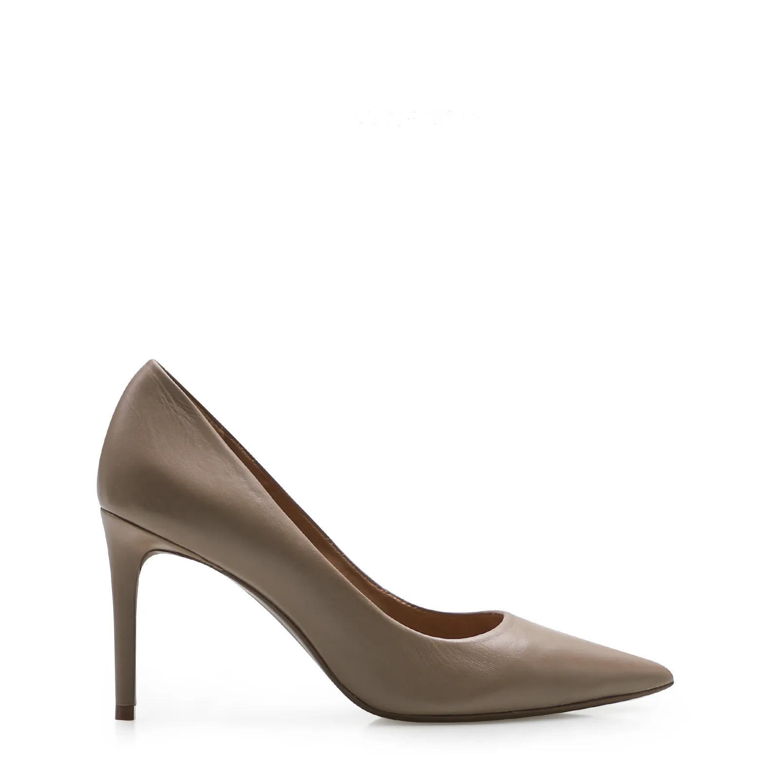 Scarpin Couro Bege