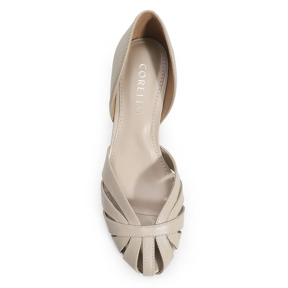 Scarpin Couro Bege - imagem 6