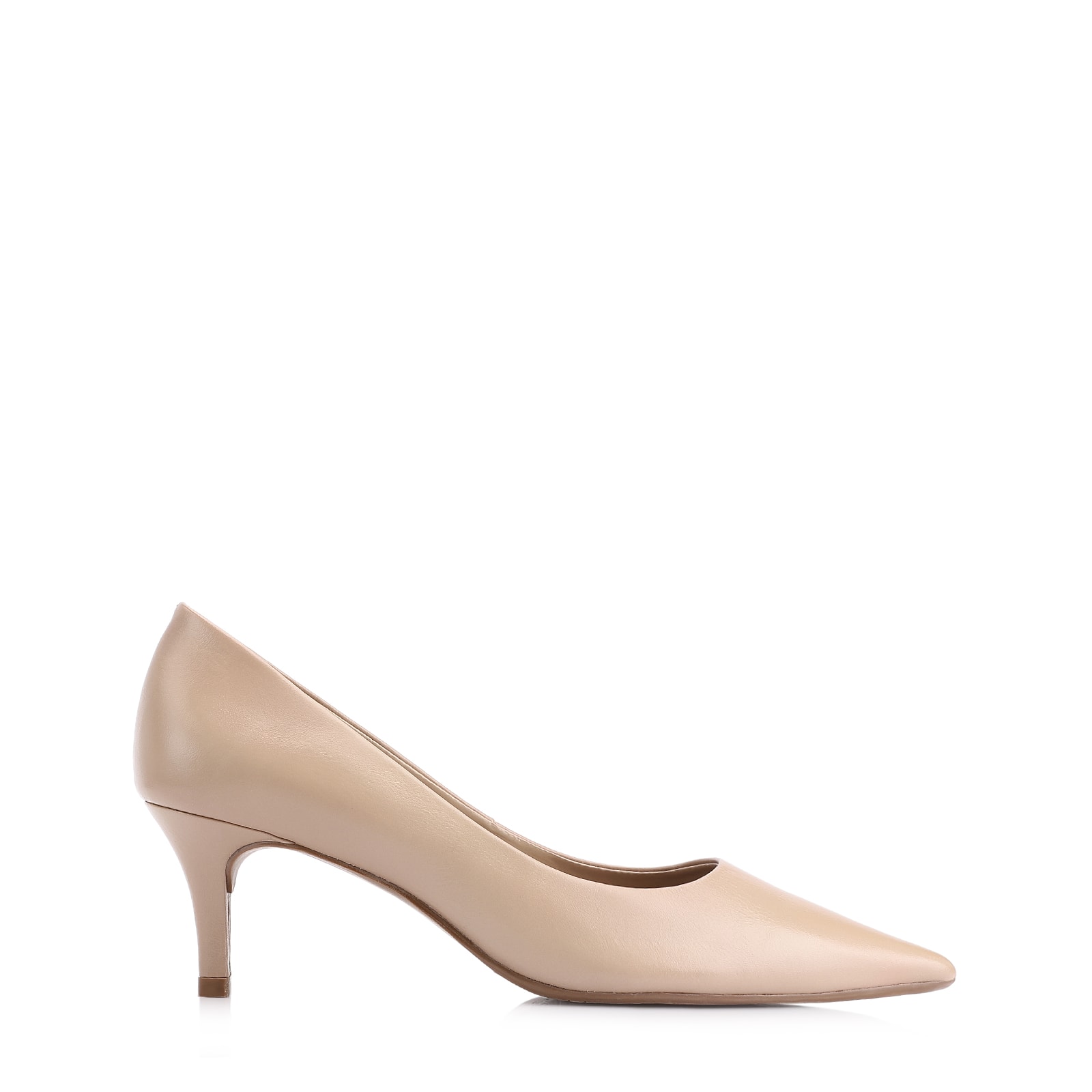Scarpin Couro Bege