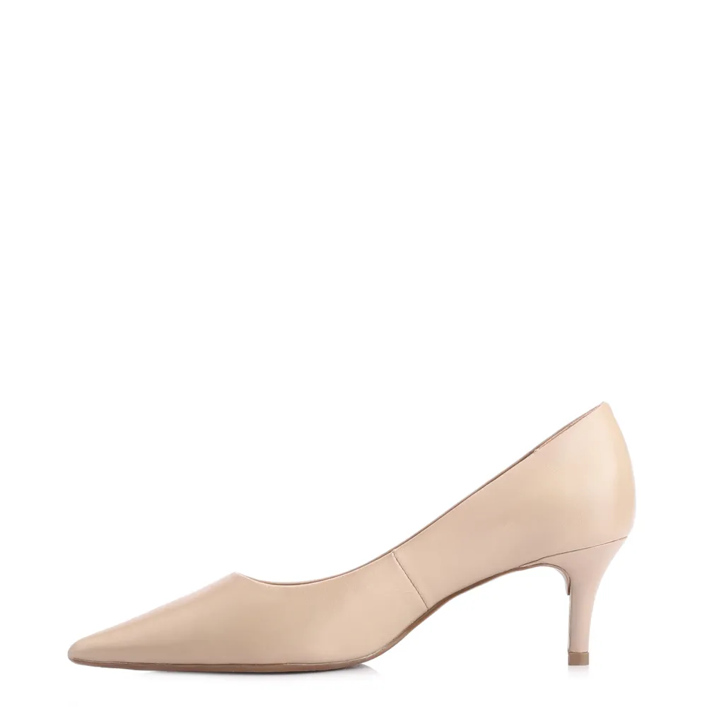 Scarpin Couro Bege - imagem 5