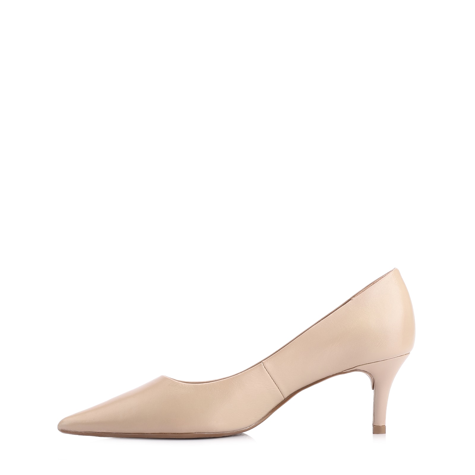Scarpin Couro Bege