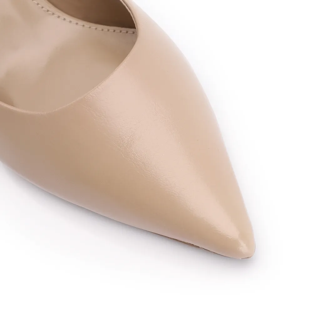 Scarpin Couro Bege - imagem 7
