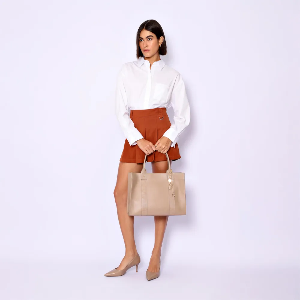 Scarpin Couro Bege - imagem 8