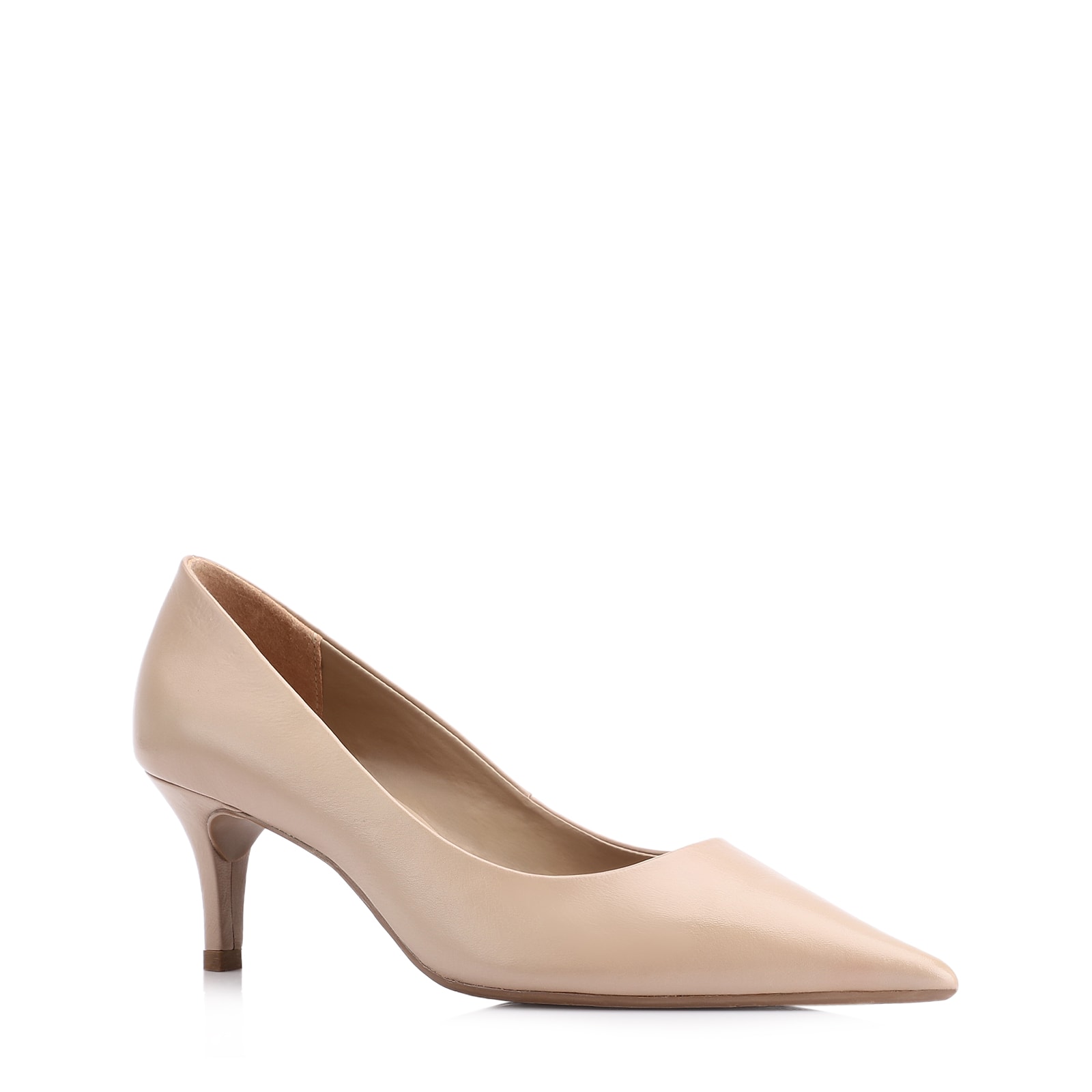 Scarpin Couro Bege