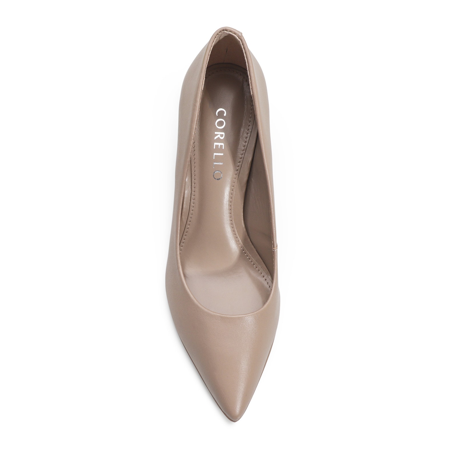 Scarpin Couro Bege