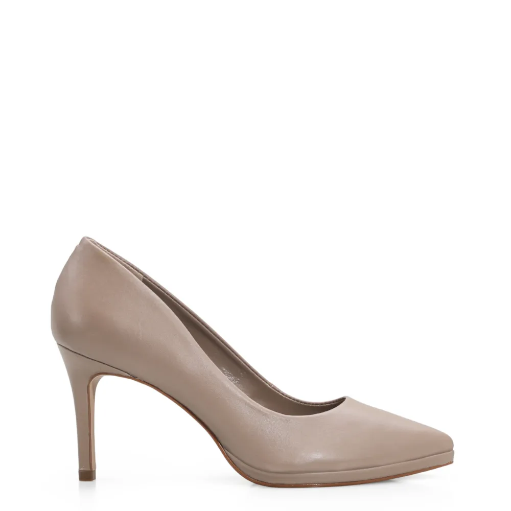Scarpin Couro Bege - imagem 2