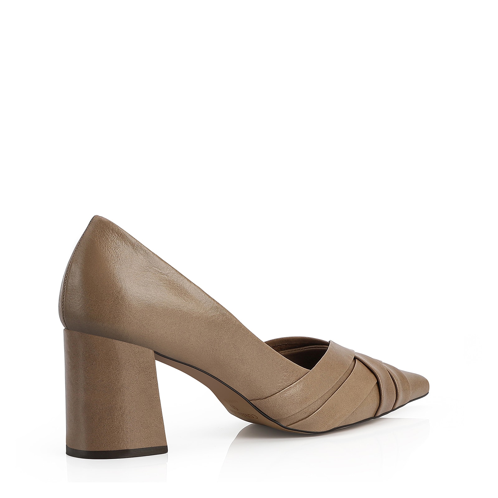 Scarpin Couro Bege