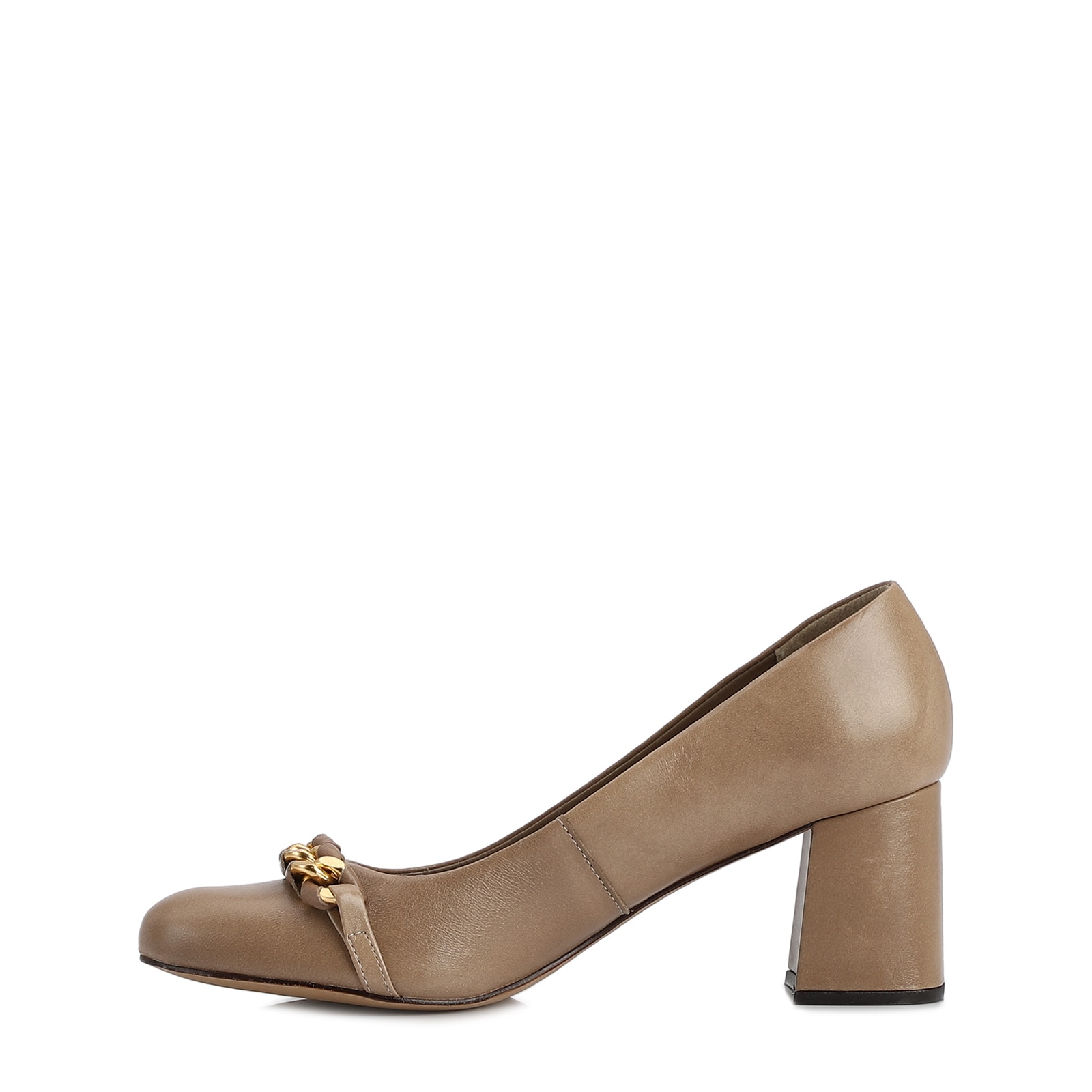 Scarpin Couro Bege