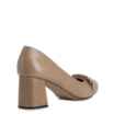 Scarpin Couro Bege - imagem 3