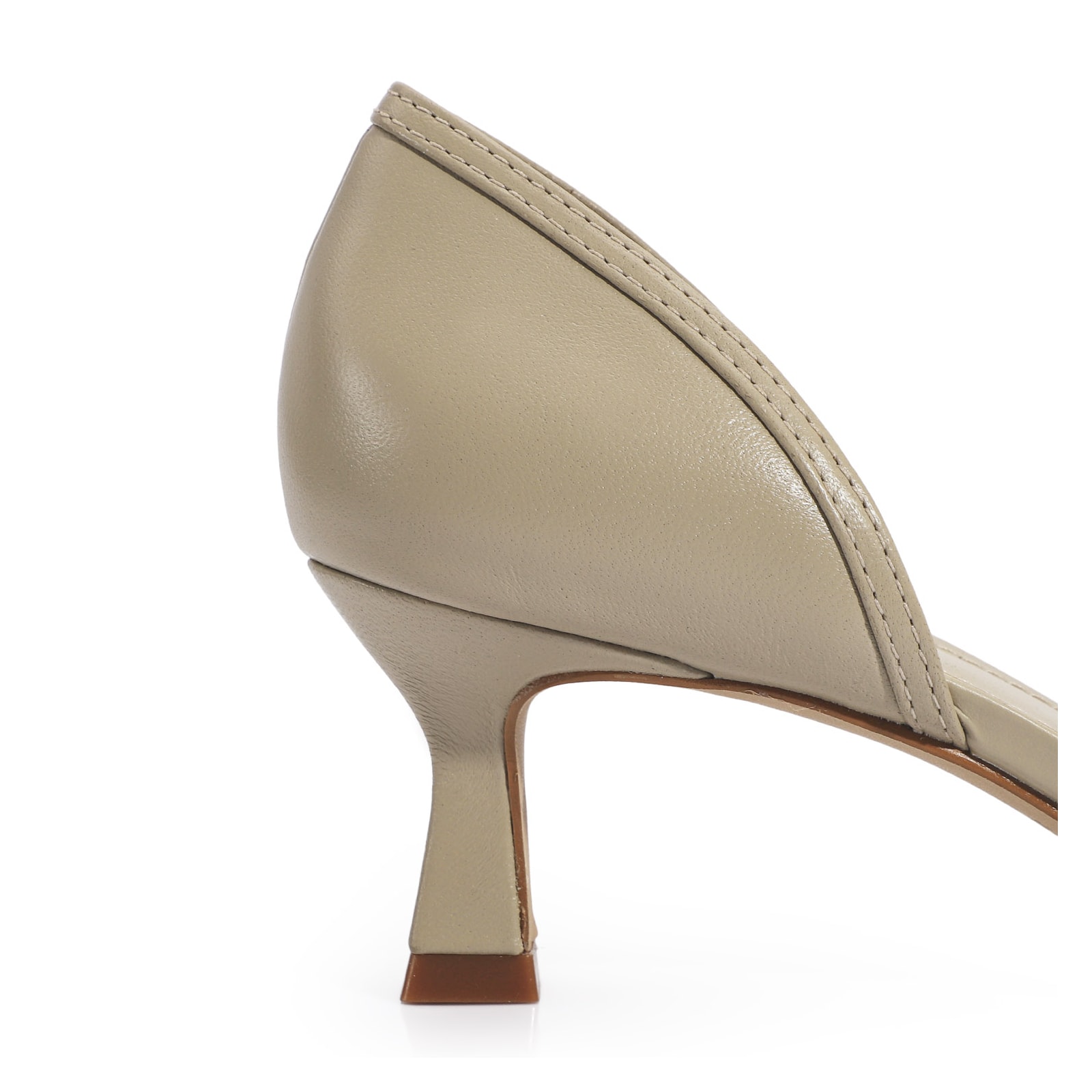Scarpin Couro Bege