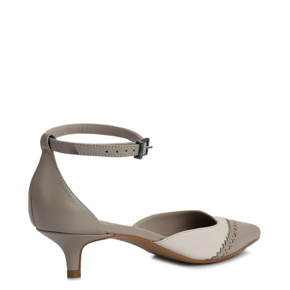 Scarpin Couro Bege - imagem 4