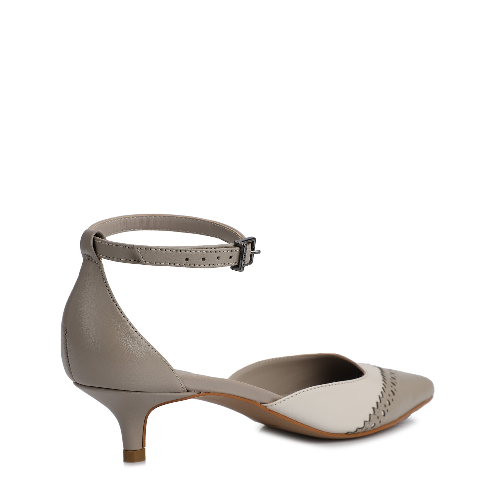 Scarpin Couro Bege