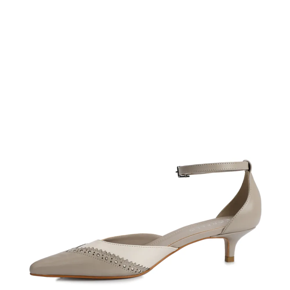 Scarpin Couro Bege - imagem 5