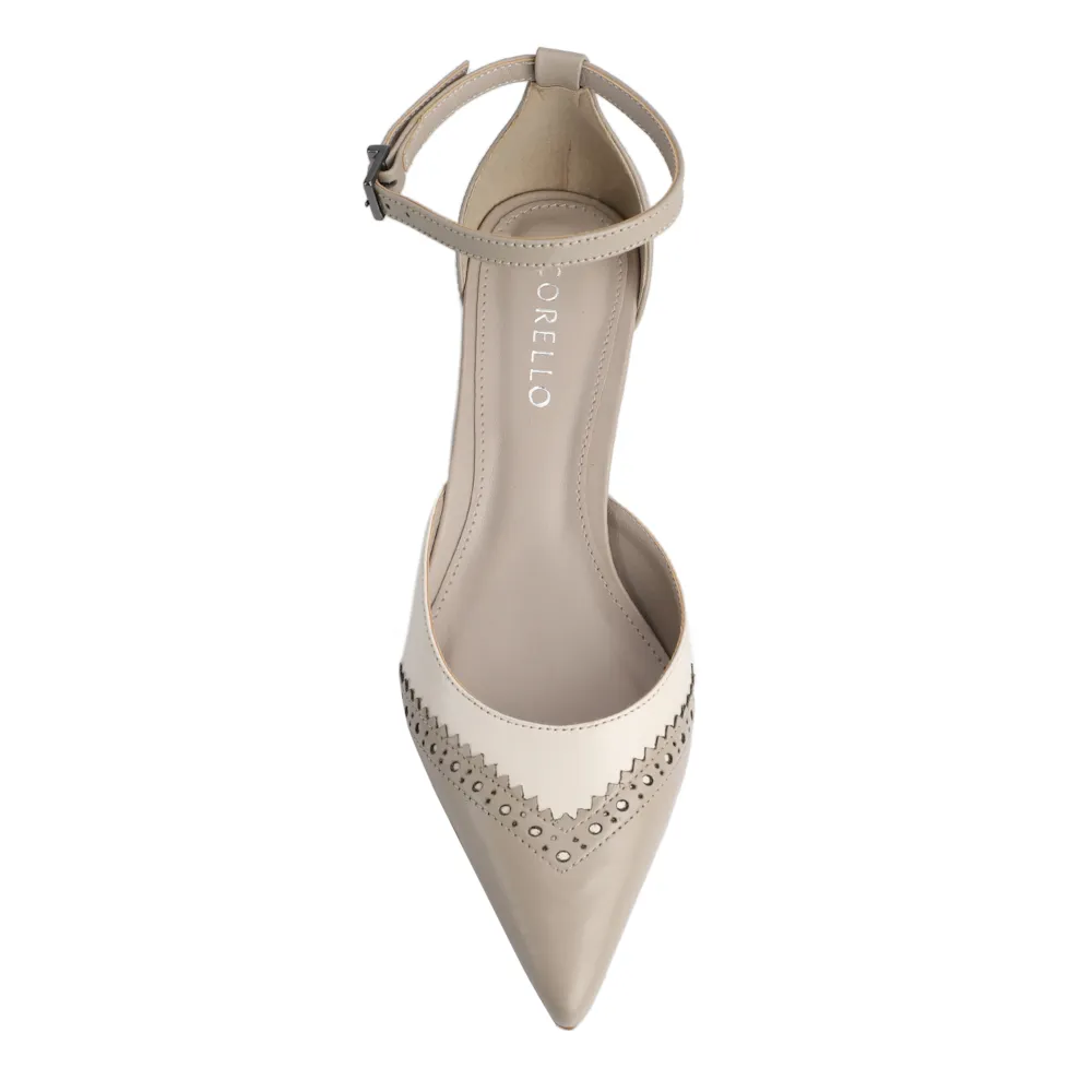 Scarpin Couro Bege - imagem 6