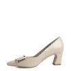 Scarpin Couro Bege - imagem 4