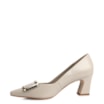 Scarpin Couro Bege - imagem 4
