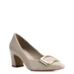 Scarpin Couro Bege - imagem 1