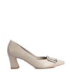 Scarpin Couro Bege - imagem 2